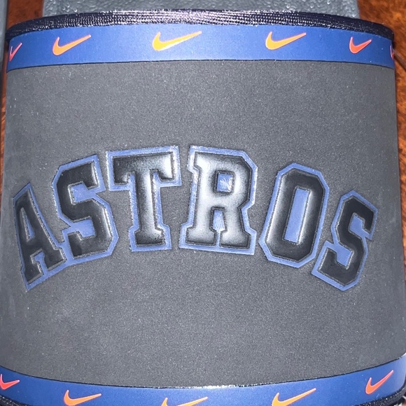 Nike Houston Astros MLB Offcourt Slides Black/Blue DH6978-001 Men’s Size 13 NWT - Picture 3 of 11